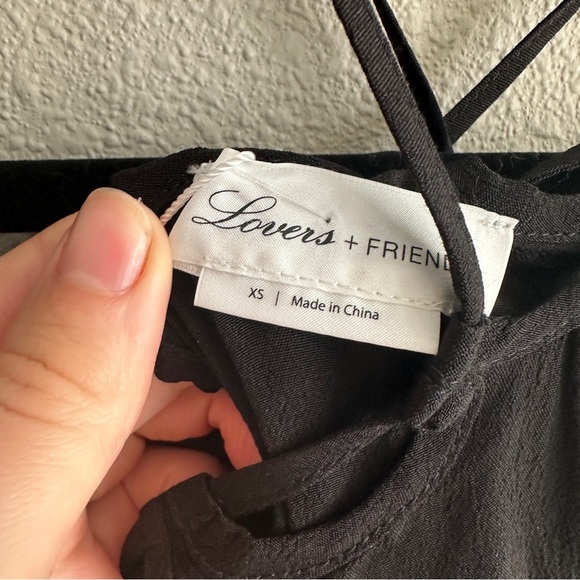 NWT Lovers & Friends Black Off-Shoulder Halter Top XS - Picture 4 of 12